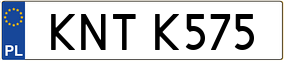 Trailer License Plate